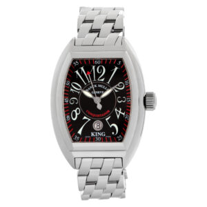 Franck Muller king conquistador 8005 K SC Stainless Steel Black dial 40mm Automa