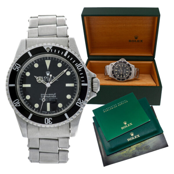 Rolex Submariner "Mark I" 5512 Stainless Steel Black dial 40mm Automatic watch