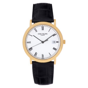 Patek Philippe Calatrava 3944 18k White dial 33mm Quartz watch