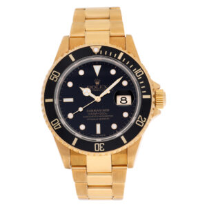 Rolex Submariner 16618 18k 40mm auto watch