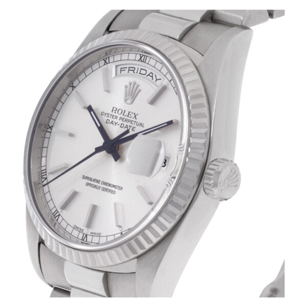 Rolex Day-Date 18239 18k white gold 36mm auto watch