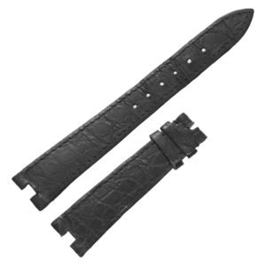 Patek Philippe black alligator watch strap at 16.5mm x 14mm