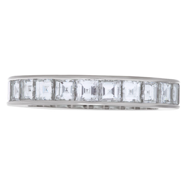 Platinum eternity band with approximately 3.12 carats in diamonds