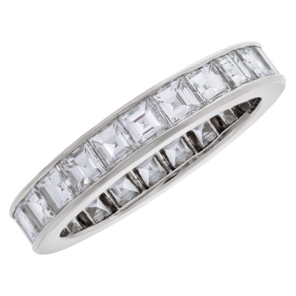 Platinum eternity band with approximately 3.12 carats in diamonds