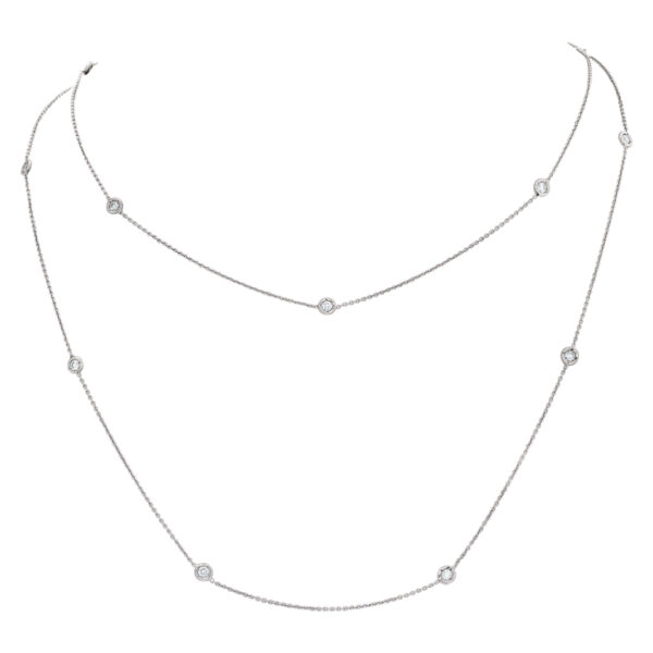 Roberto Coin diamonds by the yard 15 stations necklace