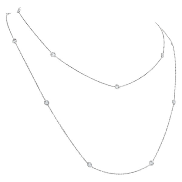 Roberto Coin diamonds by the yard 15 stations necklace