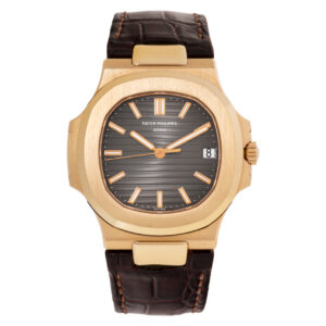 Patek Philippe Nautilus 5711r-001 18k rose gold 41mm auto watch