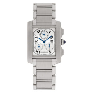 Cartier Tank Francaise w51001q3 stainless steel 28mm Quartz watch