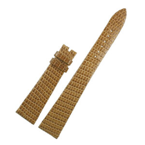 Patek Philippe light brown lizard strap. (18mmx13mm)