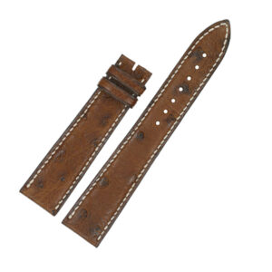 Blancpain brown ostrich strap. (19mmx16mm)