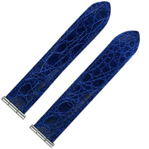 Boucheron Reflet medium steel blue alligator strap 20 mm