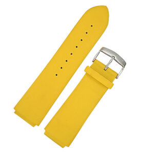 Philip Stein yellow rubber strap (25x22)