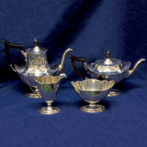 Gorham Plymouth Pattern 4 piece Sterling Coffee & Teapot Set 57.9 oz troy.