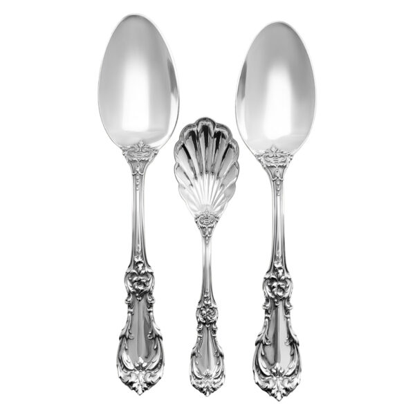 "BURGUNDY" sterling silver flatware set, ptd in 1949 by Reed & Barton- 5 Place settting  for 18 + and 3 serving pieces.