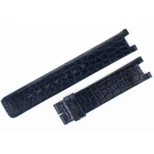 Jaeger LeCoultre black blue crocodile strap (17x16)