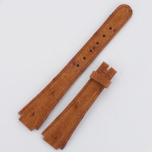 Patek Philippe brown ostrich strap (17x11)