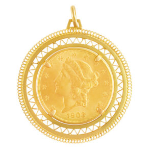 US $20 coin pendant