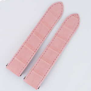 Cartier Roadster pink alligator strap (19x17) for deployment buckle