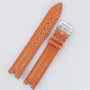 Baume & Mercier Linea tangerine lizard strap with tang buckle (14x14)