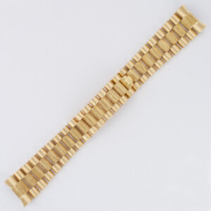 Rolex 18k gold Day-Date President bark finish bracelet for model #1803,18038,18238,18078