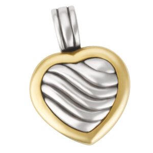 David Yurman cable heart charm in 18k & sterling silver