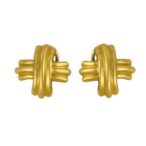 Tiffany & Co. Kiss "X" earrings in 18k