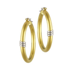 Medium 18k Hoop Earrings