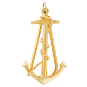 Anchor Money Clip in 14k