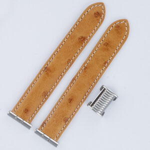 Boucheron Solis orange ostrich strap 17mm by lug end 3.5" length