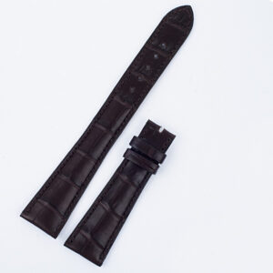 Patek Phillipe matt dark brown strap 21mm x 16mm 5.25" long & 3" short for tang buckle