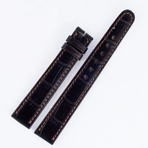 Patek Philippe Dark Brown  Alligator Strap 16mm x 14mm 4.5" long & 3.25" short for tang buckle