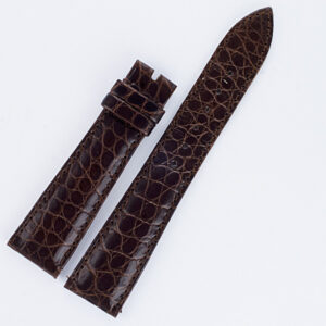 Patek Philippe Brown Crocodile Strap 20mm x 16mm 4.5" long & 2 7/8" short for tang buckle