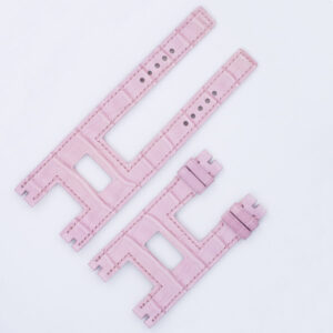 Roger Dubuis Follow Me F18 long pink alligator strap 12.5x12.5.