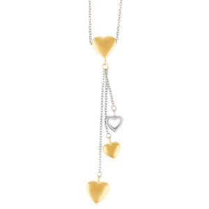 Tiffany & Co. heart necklace in 18k white & yellow gold