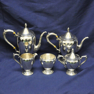 Beautiful Sterling Silver 5 piece Coffee/Teapot Set by Frank M. Whiting over 55 oz troy