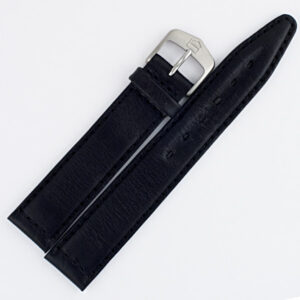 Tag Heuer black leather strap with buckle (17x16)