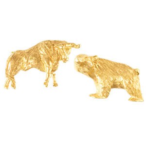 Bear & Bull 14k Cuffinks