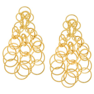 Buccellati Hawaii 18K gold drop earrings