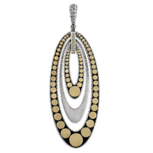 John Hardy Menari Dot in sterling silver & 18k Pendant