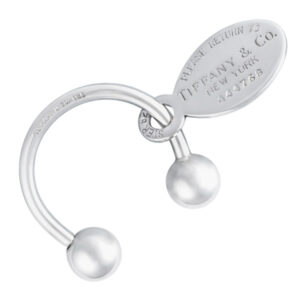 Tiffany & Co. Return to Tiffany oval tag key ring