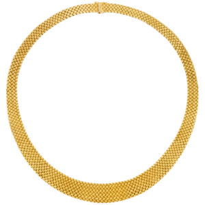 18k braided necklace