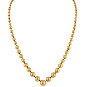 Cartier bead necklace in 18k