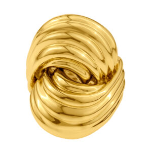 Swirling 18k yellow gold ring. Size 6.5