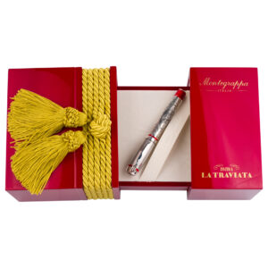 Montegrappa Italia Invito A La Traviata In Sterling Silver With 18k Nib