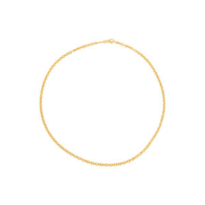 18K yellow gold link Garrard chain. 17" long