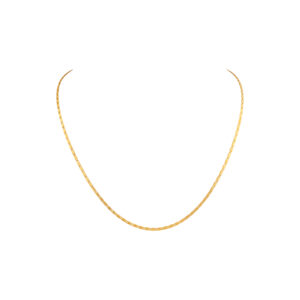 18k yellow gold small link chain.