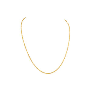 Shimmering 18k yellow gold chain. 17" long