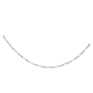 Shimmering 18k white gold chain