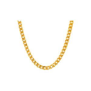 Cuban necklace chain in 18k yellow gold