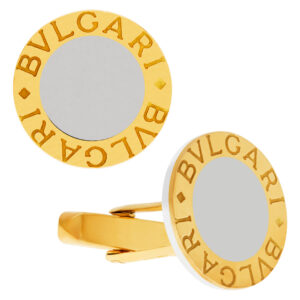 Bvlgari cufflinks in 18k and st/s